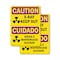 Signmission Radiation & Laser Sign, 10 in H x 7 in W, Plastic, Rectangle OS-2PACK-CR-P-710-L-10199 - alternate 1